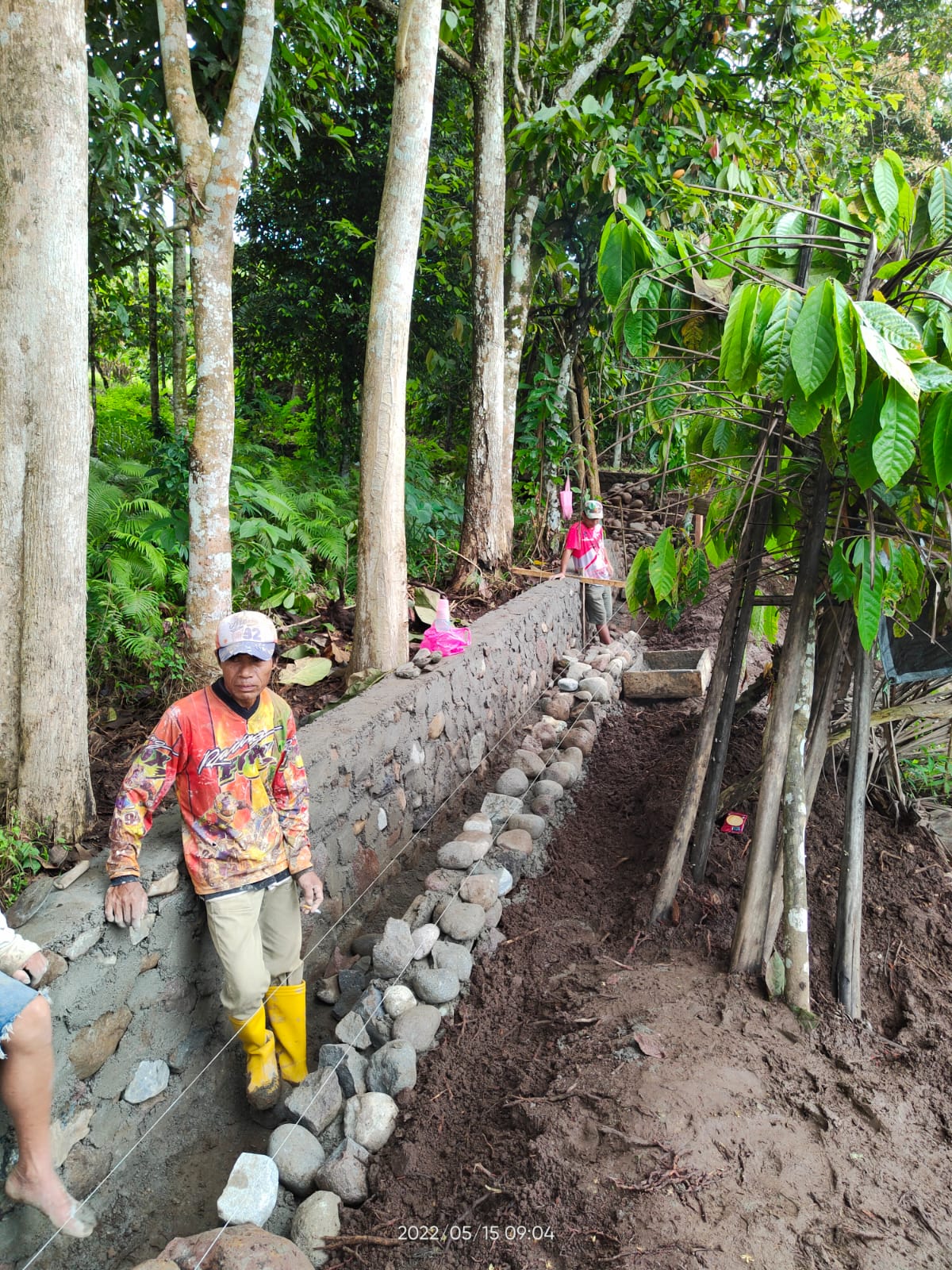 Progres Pekerjaan Proyek Drainase Dusun 1 Desa Moyag Tampoan 40 Persen, Sangadi Minta Warga Tidak Buang Sampah di Saluran