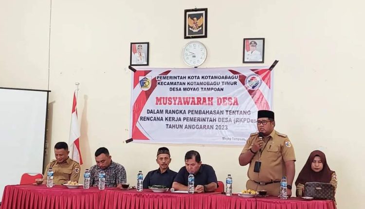 Sukses Gelar Musdes Perencanaan Pembangunan 2023, Sangadi dan Ketua BPD Desa Moyag Tampoan Sampaikan Ini