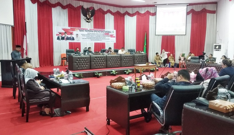 Pengambilan Persetujuan Ranperda Pertanggung Jabwan APBD 2021, Digelar Dalam Rapat Paripurna DPRD Kotamobagu