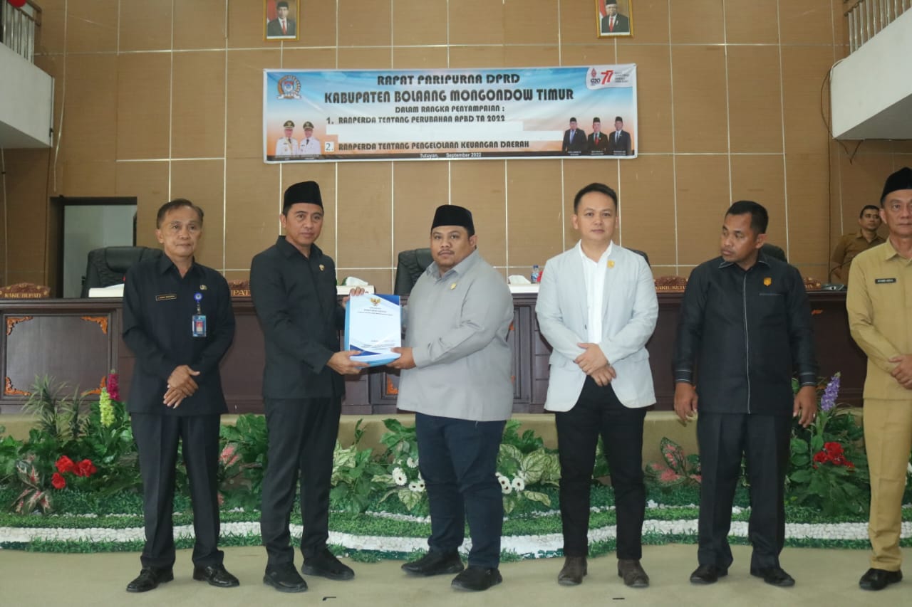 Bupati Sachrul Mamonto Hadiri Paripurna Ranperda Perubahan APBD, Bahas 3 Poin Ini