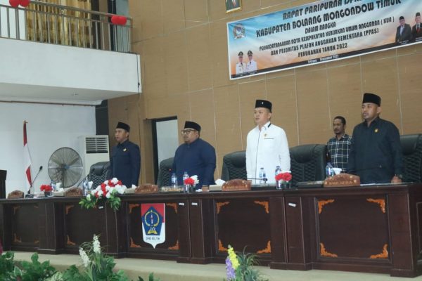 Hadiri Paripurna DPRD Penandatanganan Nota Kesepakatan KUA-PPAS, Bupati Sachrul Mamonto Sampaikan Ini