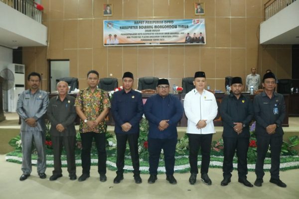 Hadiri Paripurna DPRD Penandatanganan Nota Kesepakatan KUA-PPAS, Bupati Sachrul Mamonto Sampaikan Ini