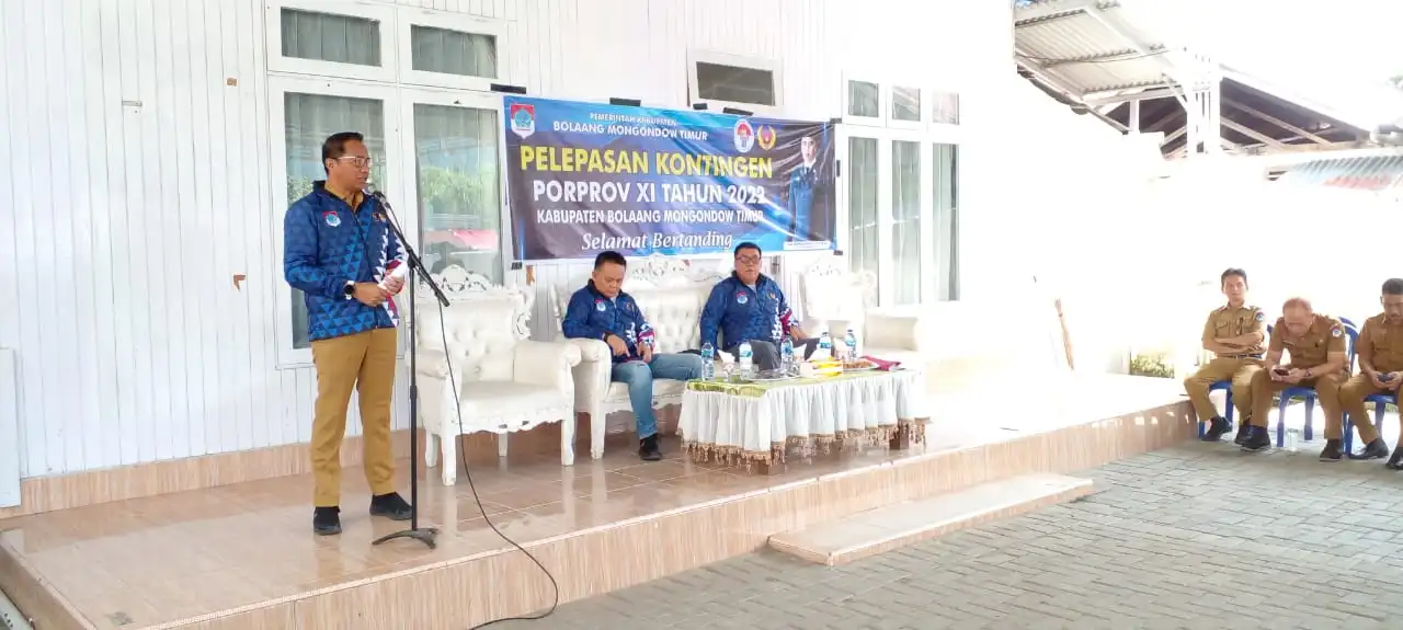 Bupati Sachrul Mamonto Lepas Kontingen Boltim untuk Porprov ke-XI Sulut