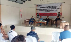 Gelar Rakor Pengawasan Logistik dan Kampanye, Bawaslu Boltim Ingatkan Soal Netralitas.