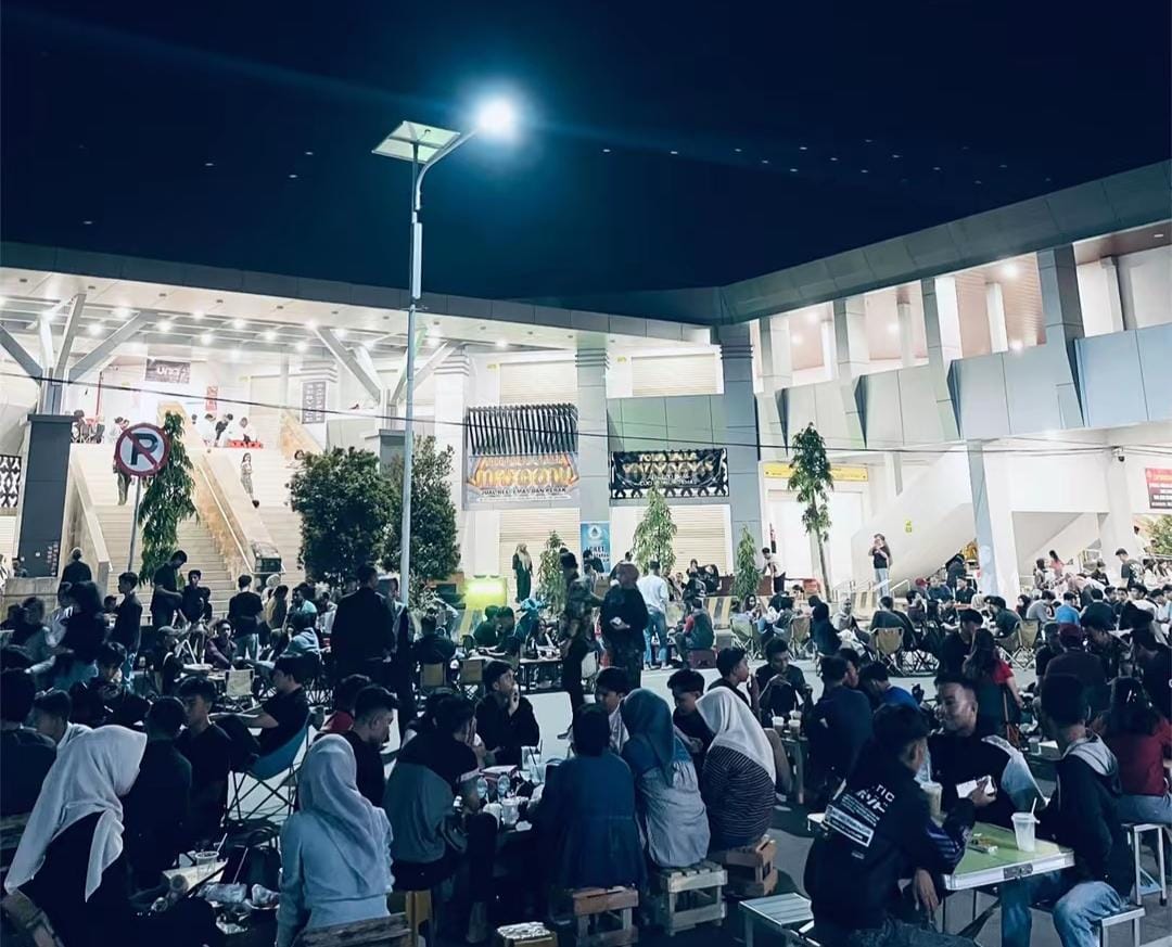 Suasana pasar sentral Gorontalo (Foto: Tangkapan layar TikTok Prolog.Coffee)